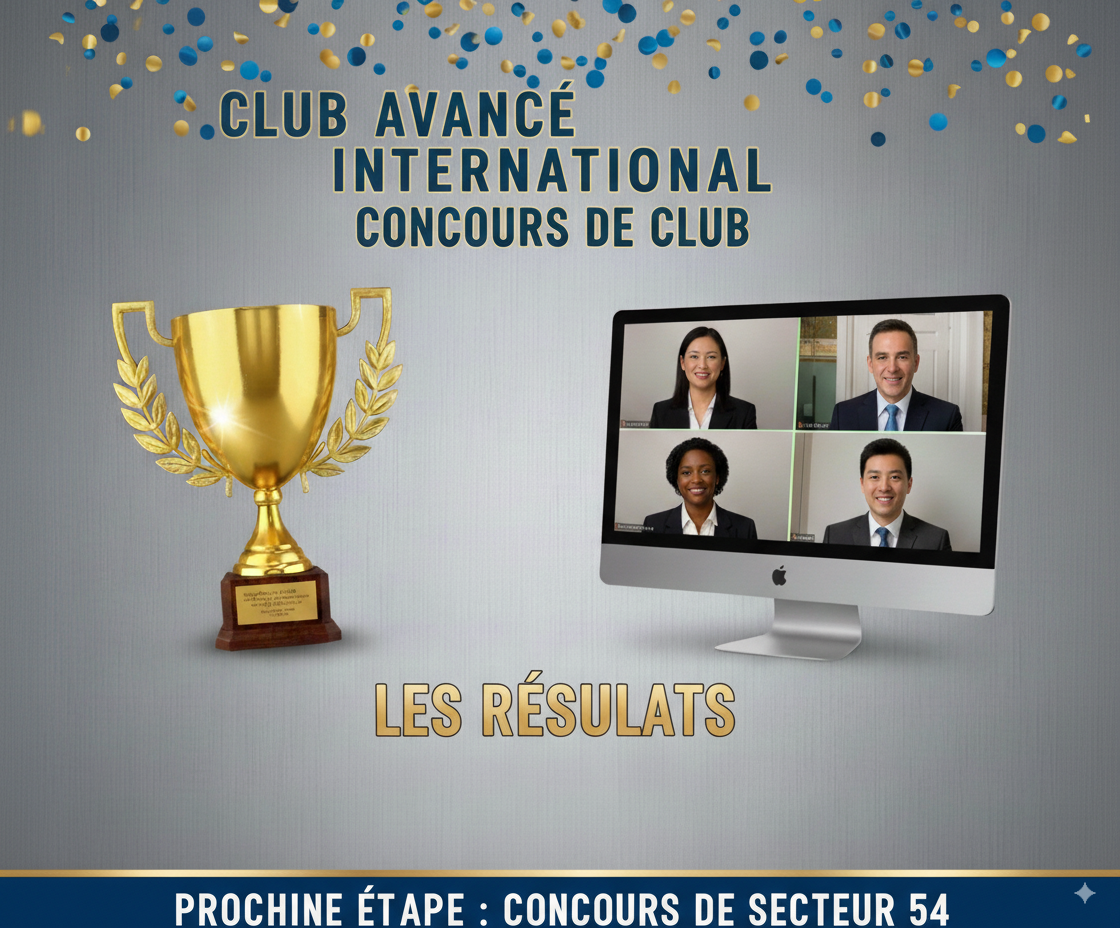 Résultats des concours du club!